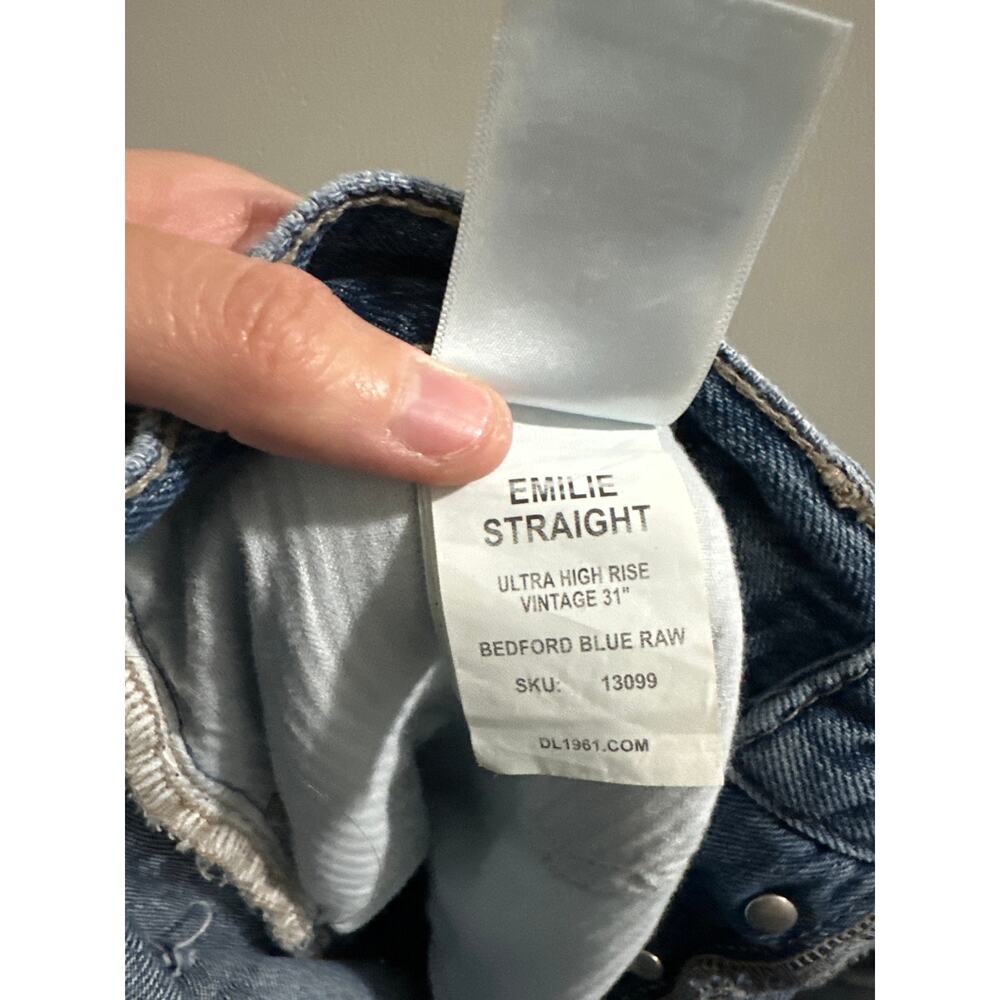 DL 1961 Ultra High Rise Vintage Emilie Straight size 27 - Picture 8 of 8